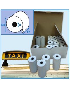 Photo Bobine thermique pour Ticket de Taxi - 57 x 28 x 8 mm ELVE