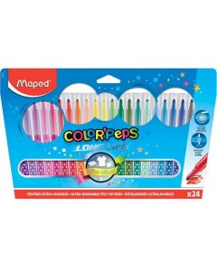Lot de 24 feutres - Color'Peps - Assortiment de couleurs : MAPED Produit