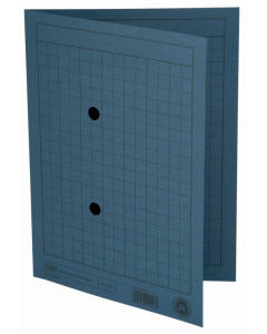 Photo Chemise quadrillée A4 pour dossiers de correspondance - 250g/m² - Bleu - ELBA 100091657 