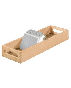 Photo Bac en bois pour fiches - Format A5 - Paysage - 1500 fiches : HAN 1005-0 
