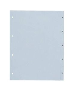 Photo Intercalaire numérique en plastique - 1 à 5 - A4 : PRO-OFFICE