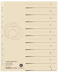 Photo Intercalaires en carton 240 x 300 mm - Chamois HERLITZ 10840205