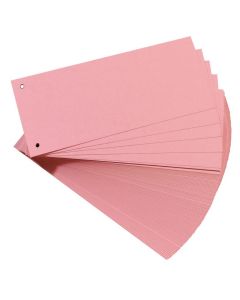 Photo Intercalaires en carton - 240 x 105 mm - Rose : HERLITZ Lot de 100 10843498