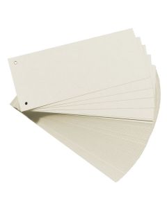 Photo Intercalaires en carton - 240 x 105 mm - Blanc : HERLITZ Lot de 100 réf. 10843654