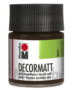 Photo 14010005045 MARABU : Peinture acrylique Decormatt - 50 ml - Marron foncé