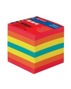 Photo Bloc notes cube de feuilles - Multicolore - 90 x 90 mm : HERLITZ 146092 