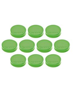 Photo Lot de 10 Aimants ronds Ergo - 30 mm - Vert : MAGNETOPLAN 16640105
