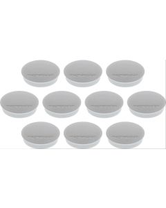 Photo Lot de 10 Aimants ronds Discofix - 30 mm - Gris : MAGNETOPLAN 1664201