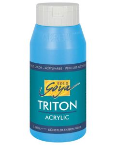 Photo Peinture acrylique Triton Acryl Basic - 750 ml - Bleu lumière C. KREUL flacon