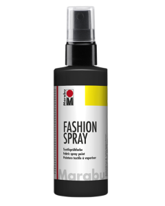 Photo MARABU : Peinture à vaporiser pour textile clair - Noir 17190050073
