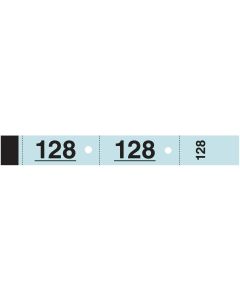 Carnet de 1000 tickets vestiaires blanc ELVE 26