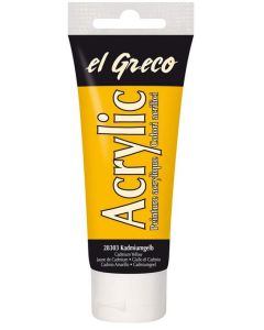 Photo Peinture acrylique EL Greco - 75 ml - Jaune cadmium KREUL  tube