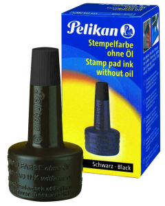 Photo Flacon Encre noir pour tampon : PELIKAN 351197