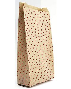 Pochette d'emballage en papier kraft - 110 x 210 mm - Coeurs CLAIREFONTAINE