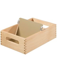 Photo Bac en bois pour fiches - Format A6 - Paysage - 900 fiches : HAN 506-0