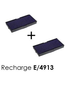 Photo TRODAT : Lot de 2 cassettes pour Print Dater 6/4913 - Bleu