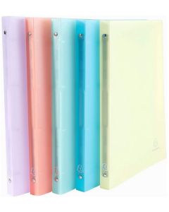 Photo Classeur souple - 4 anneaux de 15 mm - Assortiment EXACOMPTA Chromaline Pastel