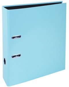 Photo Classeur à levier pour A4 - Dos de 80 mm - Bleu Pastel EXACOMPTA Aquarel Image