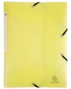 Photo Chemise A4 à élastiques en PP - Jaune EXACOMPTA Chromaline Pastel
