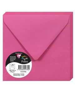 photo Enveloppe POLLEN Rose Fuchsia Format  140 x 140 mm 5578C