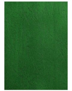 Photo Plat de couverture pour reliure A4 - Carton Grain Cuir - Vert Foncé mat PAVO (8032464)
