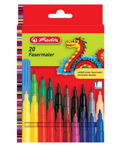 Photo Lot de 20 feutres - Assortiment de couleurs : HERLITZ  8649238