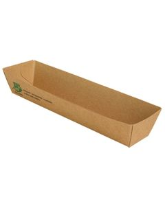 Photo Barquette pour snack - 185 x 35 x 30 mm PAP STAR Pure