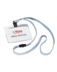 Photo DURABLE : Lot de 10 badges avec lacet textile - Gris 8139-10