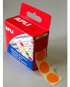Photo Pastilles adhésives 15 mm - Orange AGIPA 115012 Etiquettes