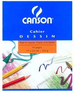 Cahier à Dessin 17 x 22 cm CANSON
