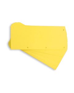 Photo Intercalaires en carton Duo - 240 x 105 mm - Jaune : ELBA Lot de 60