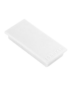 Photo Lot de 10 Aimants - 50 x 23 mm - Blanc : FRANKEN