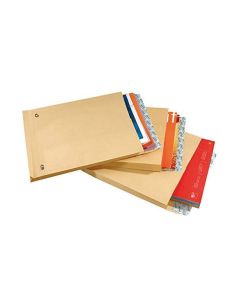 Photo Pochettes kraft à soufflet 30 mm - 280 x 375 mm : GPV Lot de 50