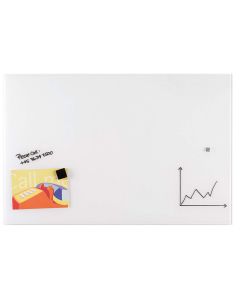 Photo Tableau design en verre - Blanc - 1000 x 650 mm : FRANKEN GTL456009