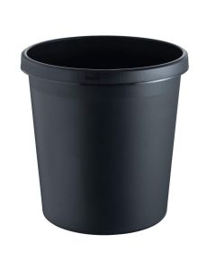 HELIT  : Corbeille à papier 18 litres - Noir H6105895