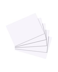 Photo Lot de 100 fiches Bristol unies - 74 x 105 mm - Blanc : HERLITZ 10621449 