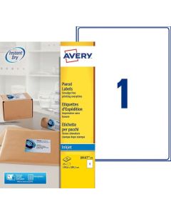 Photo Étiquettes adhésives - 199,6 x 289,1 mm - Blanc AVERY