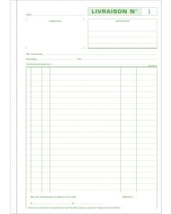 Photo LIVRAISONS Carnet autocopiant Tripli - 297 x 210 mm EXACOMPTA Image
