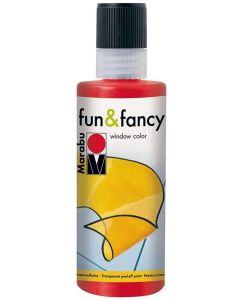 Peinture pour Window Color - 80 ml - Rouge Cerise MARABU FUN et FANCY  Photo