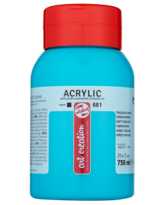 Photo ROYAL TALENS Peinture acrylique ArtCréation - Vert turquoise - 750 ml