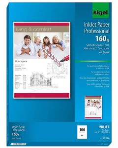 Photo SIGEL IP286 : Lot de 100 papiers photos couchés - Format A4 - 160 g/m² Image