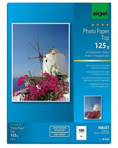 Photo IGEL  : Lot de 100 papiers photos Top - Format A4 - 125 g/m² IP664