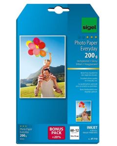 Photo SIGEL IP719  papiers photos Everyday Plus - 10 x 15 cm - 200 g/m²
