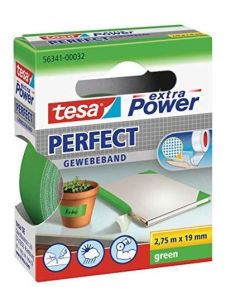 Photo TESA : Ruban adhésif en toile extra Power - fixation vert - 56341