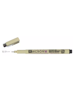 Photo Stylo feutre à pointe fine - 0,3 mm - Noir : SAKURA Pigma Micron 02