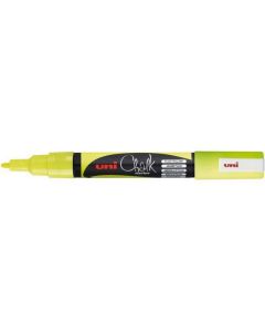 Marqueur à craie Jaune fluo - Pointe 0,9-1,3 mm Uni-Ball Chalk PWE3MS J FLUO