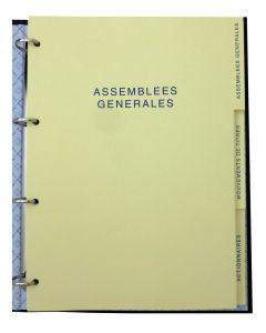 Recharge pour Registre des Actionnaires 100 feuillets ELVE 1102-4 