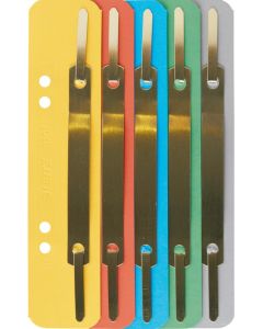 Photo Relieur à lamelles pour dossier en carton - Couleurs Assorties : LEITZ Lot de 250 - 3701-00-99