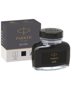 Photo PARKER : Encre de chine permanente Quink -  Noir