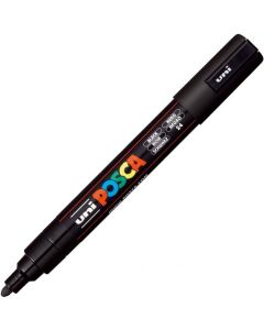 Marqueur peinture Posca PC 5M - Noir : UNI-BALL photo